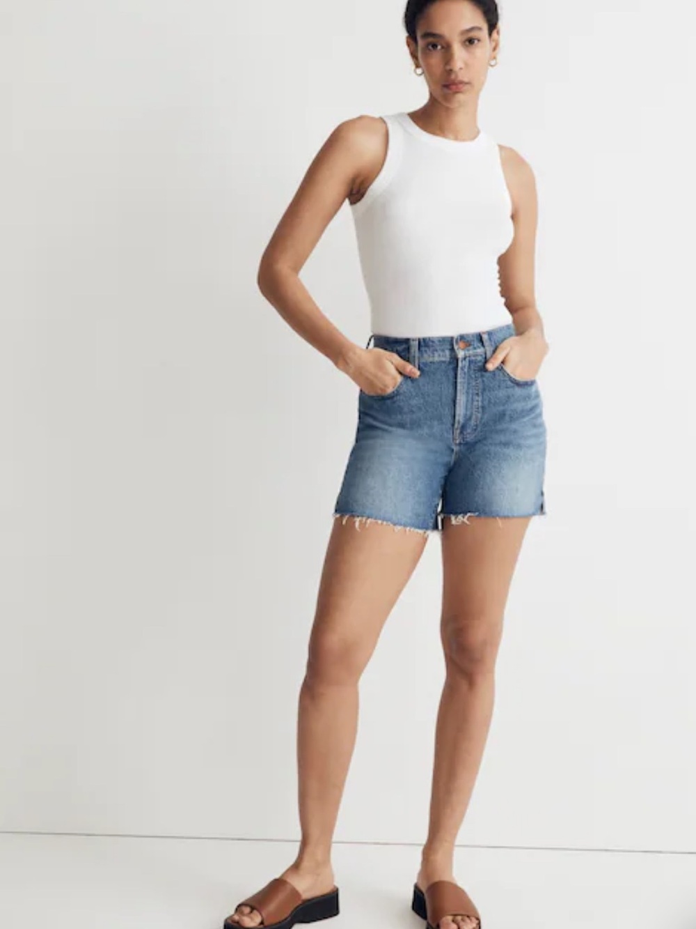 Madewell The Perfect Mid Length Jean Short 27